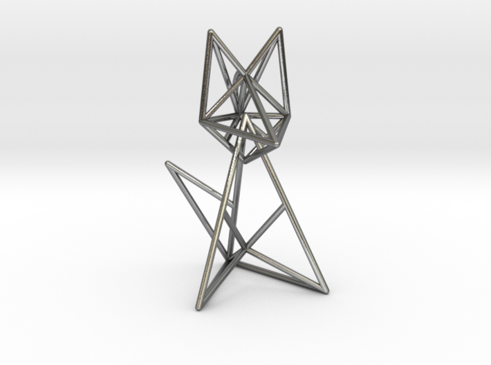 Wireframe fox 3d printed