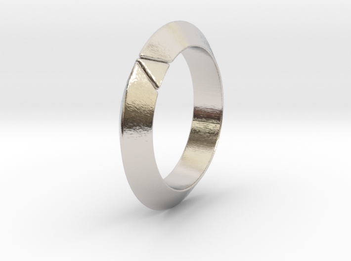 Cleo - Deltamond Ring 3d printed