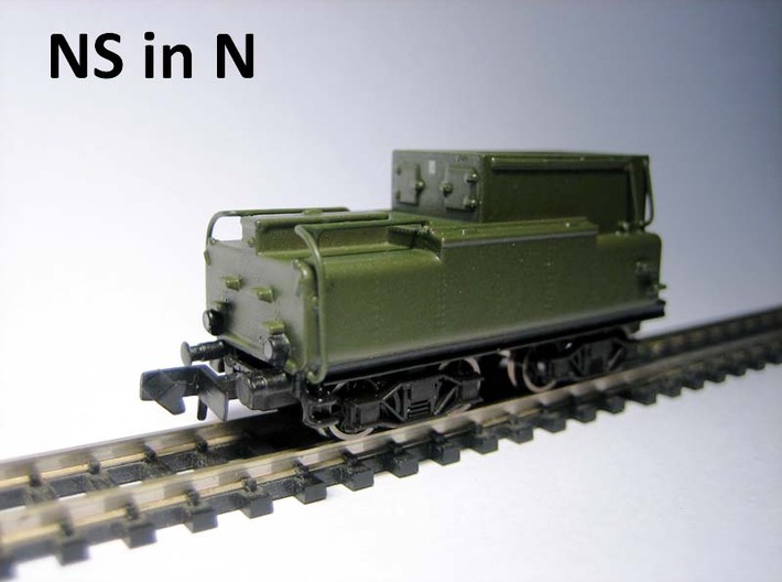 N Tender NS stoomlocomotief 4000/4700 3d printed Gereed model in HDA