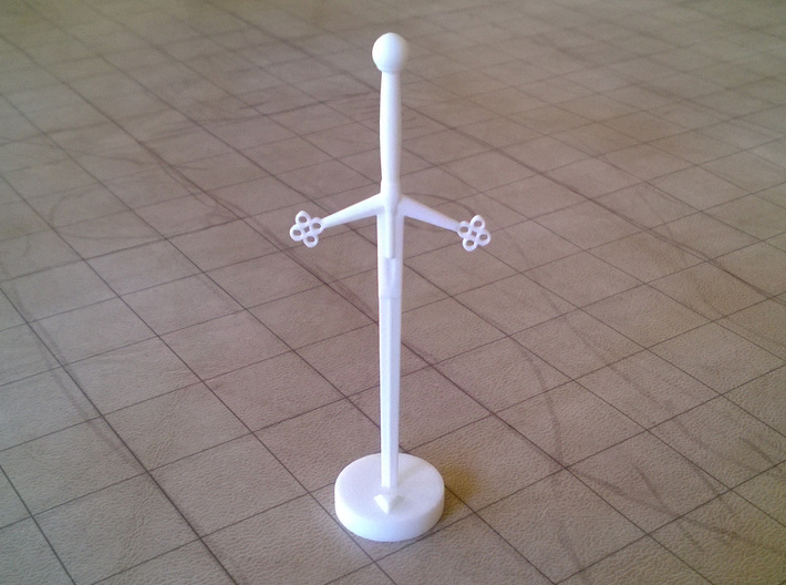 Role Playing Counter: Claymore 3d printed Claymore in Strong & Flexible Plastic (Polished White)