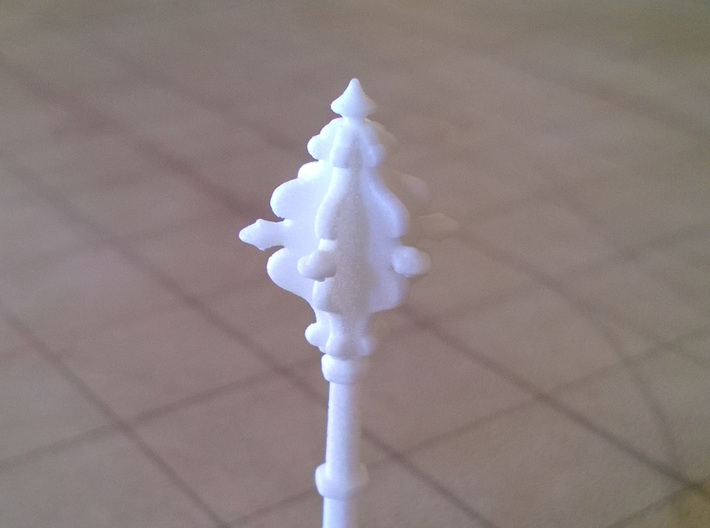 Role Playing Counter: Mace 3d printed Detail (Strong & Flexible Plastic, Polished White)