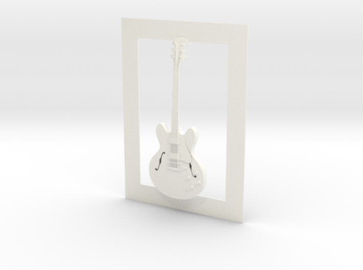 Gibson ES 335 guitar for photo frame 3d printed 