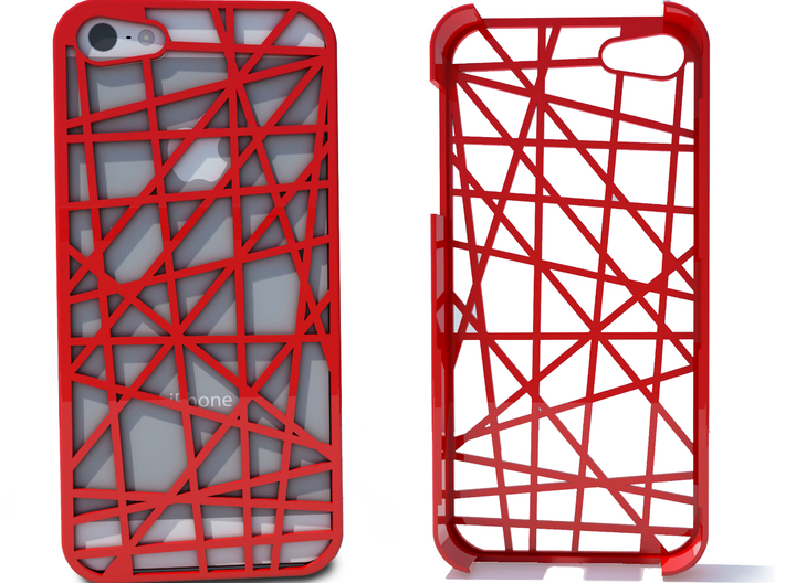 iPhone 5 Case - Abstract 3d printed Heres an image of the iPhone case in red