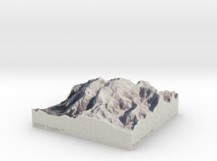 Denali, Alaska, USA, 1:150000 Explorer 3d printed 