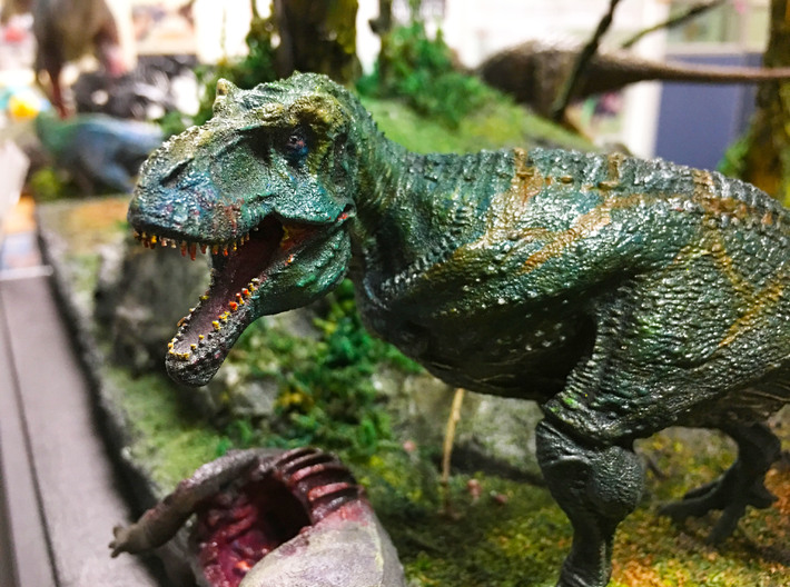 Hunting tyrannosaurus middle size 3d printed