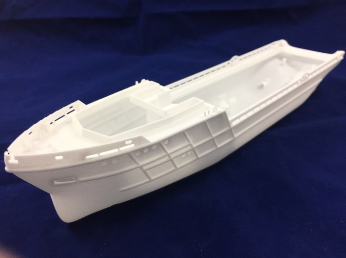 AHTS Granit, Hull (1:200, RC) 3d printed hull - complete view