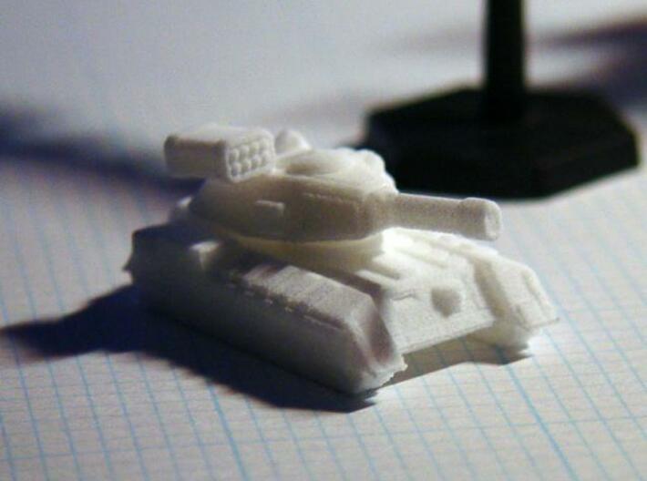 Terran Main Battle Tank 3d printed Terran MBT printed in White, Strong &amp; Flexible.