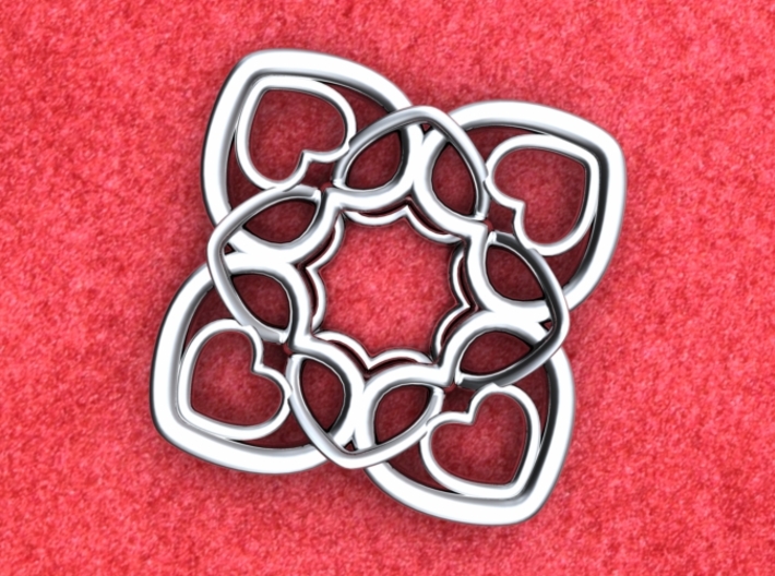 Heart Motif Pendant 3d printed Heart motif pendant