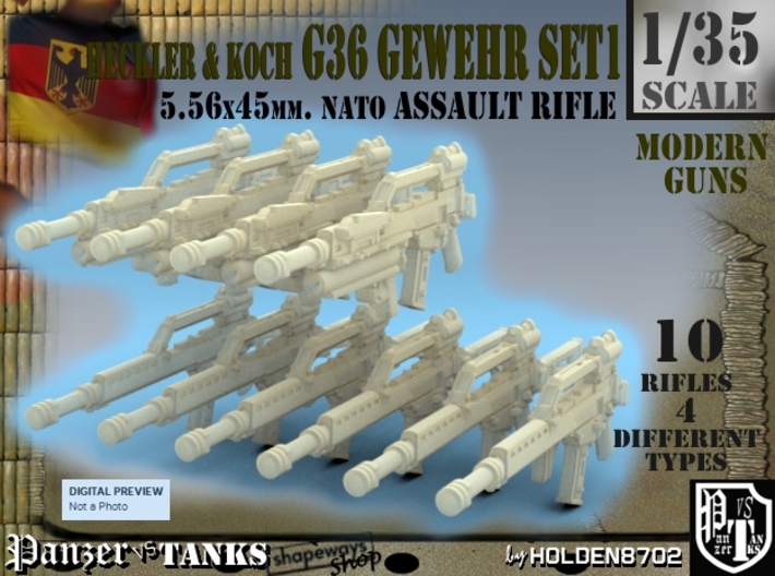 1-35 Heckler Koch Gewehr G36 Set1 3d printed