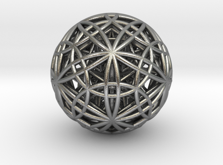IcosaDodecasphere w Stel Icosidodeca 32 pt star 3d printed