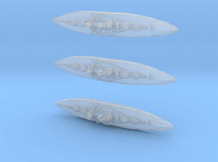 USS New Mexico Class x3 1/3000 3d printed