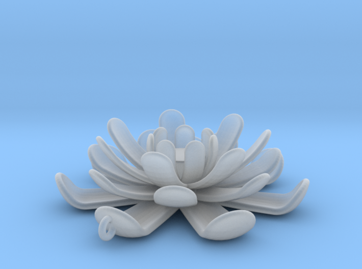 Water Lily Pendant 3d printed
