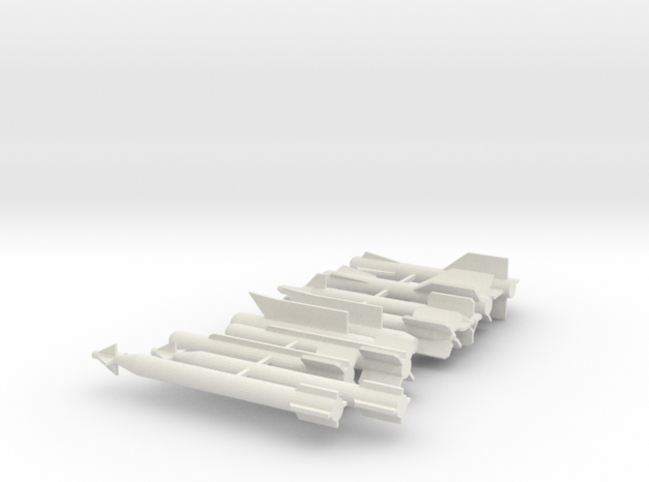 Modern Fighter jet weapons and Rockets 3d printed