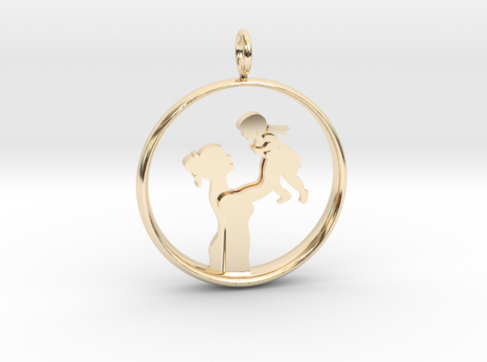 Mother &amp; Daughter Pendant 1 -Motherhood Collection 3d printed