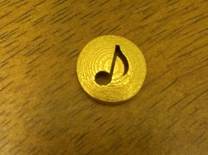 Music Note Bud Cover for GLASS 3d printed 