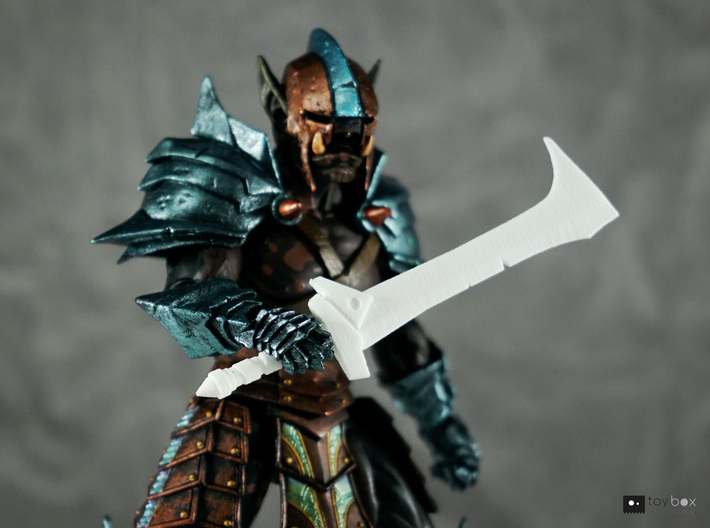 Orc Hunter sword (style 2) for Mythic Legions 3d printed 