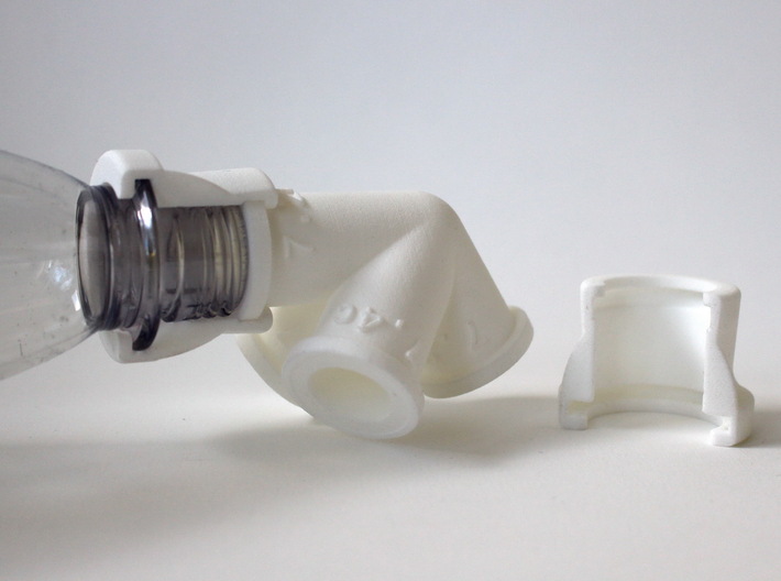 cuff for refillable bottles 3d printed 