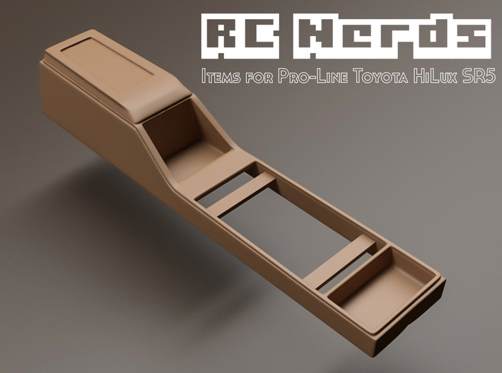RCN022 Middle console car panel for Toyota HiLux S 3d printed