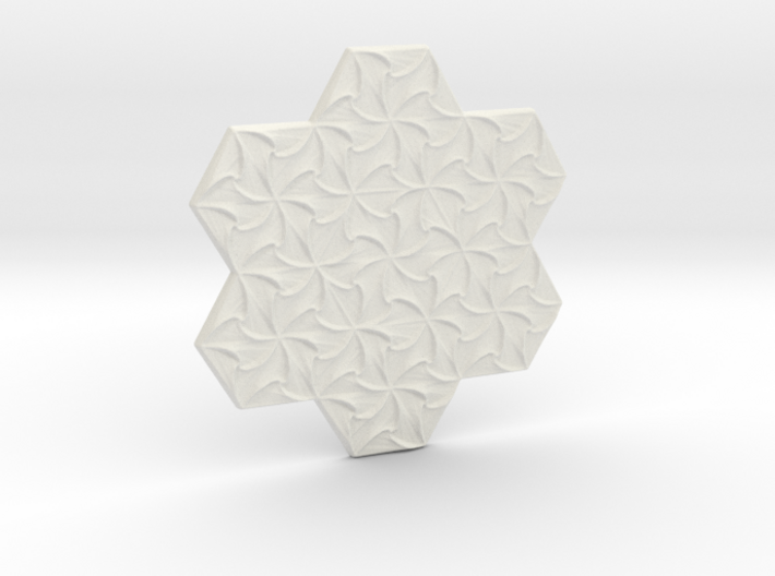 Hexagonal Spirals - Small Miniature 3d printed