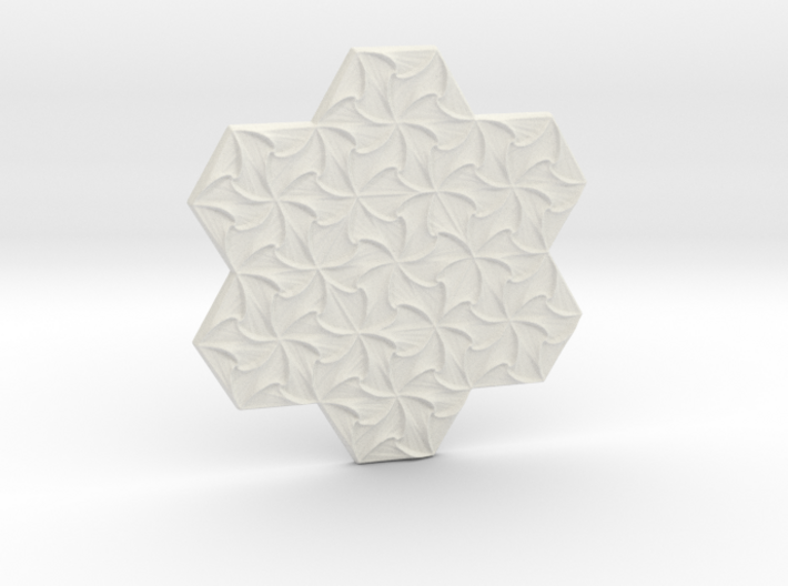 Hexagonal Spirals - Large Miniature 3d printed