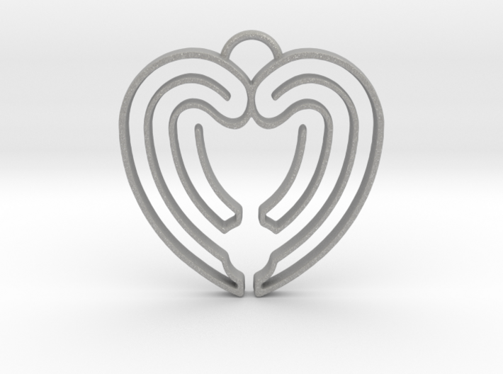 Heart Shape Angel Wings 3d printed