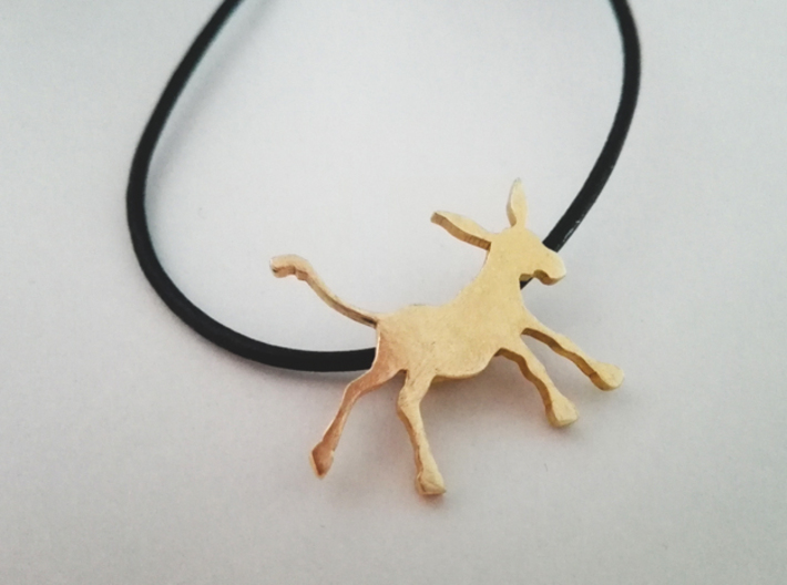Donkey pendant 3d printed