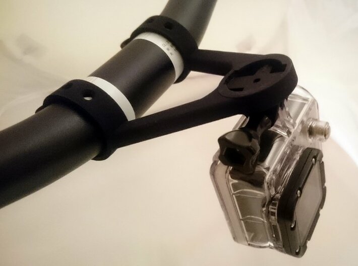 MOUNT FOR GPS EDGE WITH GOPRO 3d printed 