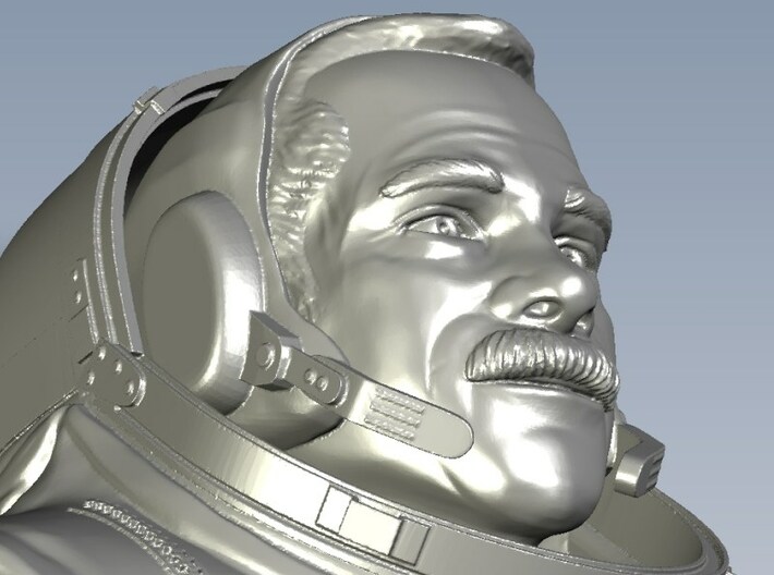 1/9 scale astronaut Chris Austin Hadfield bust 3d printed 