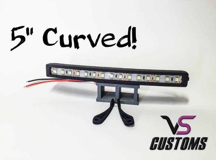 5 Inch Curved Light Bar by VS Customs 3d printed