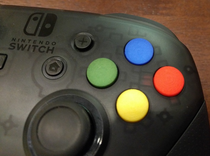 Switch Pro Controller SNES-Style A Button 3d printed 