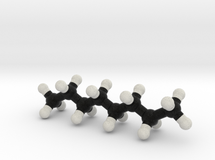 Octane Molecule Model. 3 Sizes. 3d printed 