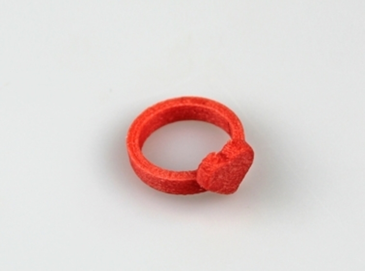 Heart Ring 20x20mm 2 3d printed 