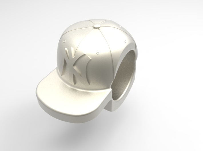 new york yankees baseball cap charm 3d printed new york yenkees baseball cap charm passed for pandora - front view