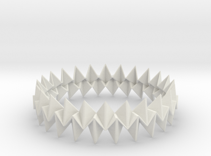 Small Bracelet WB - Origami Inspired Design 3d printed