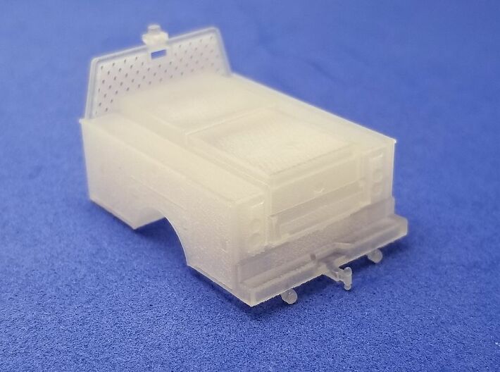 Standard Full Box Truck Bed MOW 1-87 HO Scale 3d printed 