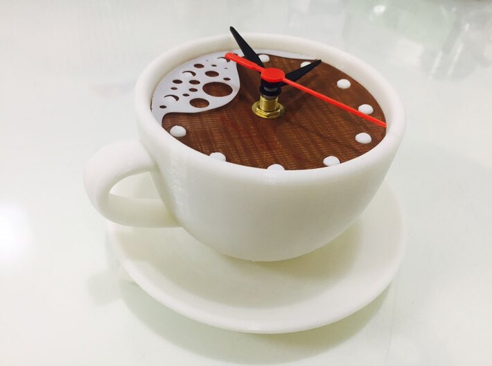 Clock-coffee 3d printed 