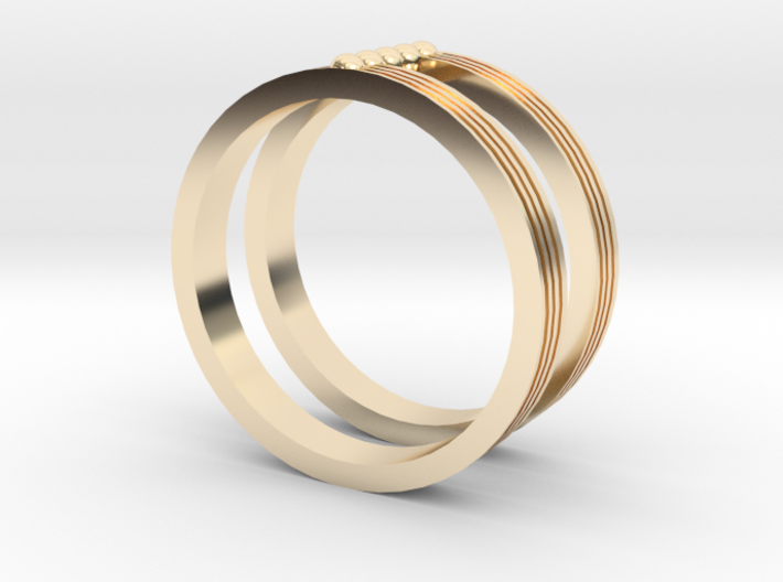 Fashion ring 3d printed