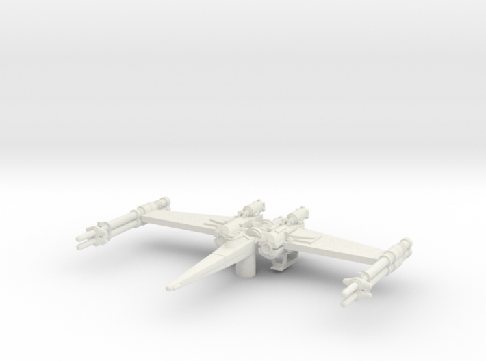 Cantwell's Prototype X-Wing"S-Foils Closed"(1/270) 3d printed 