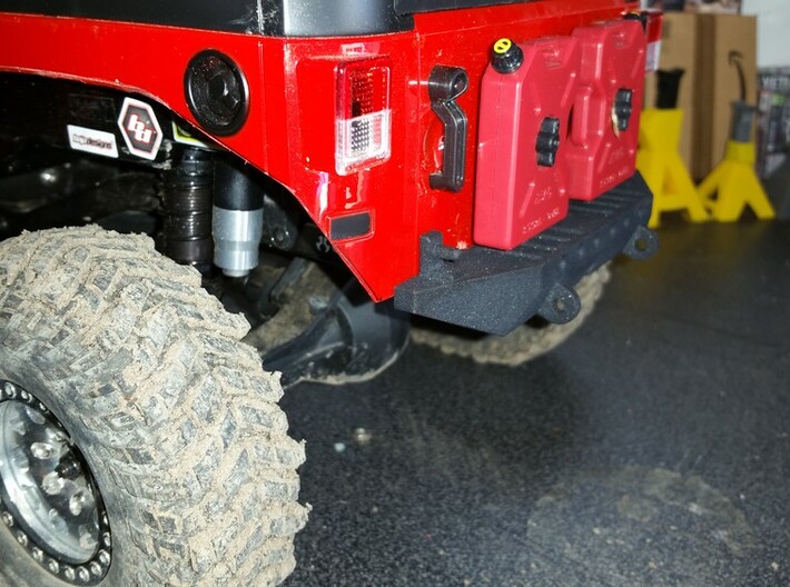 Rear Bumper with Shackles for AXIAL SCX10 3d printed 