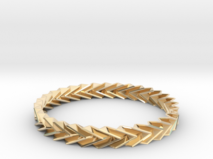 Bracelet Miura - Origami Inspired Design 3d printed
