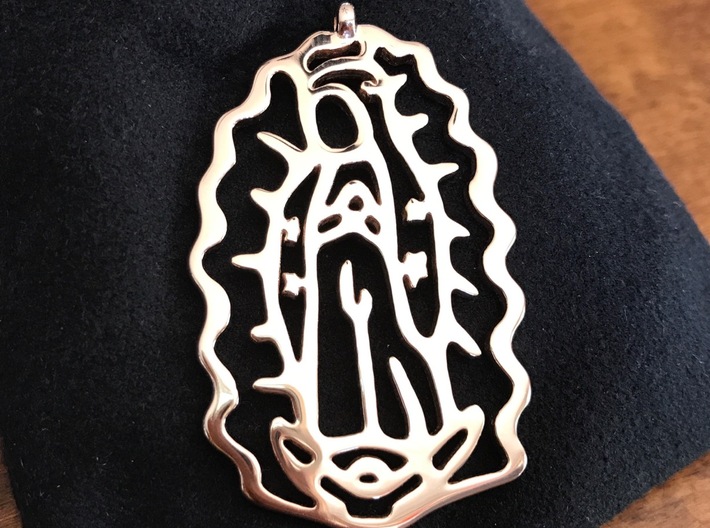 Our Lady of Guadalupe Pendant 3d printed 
