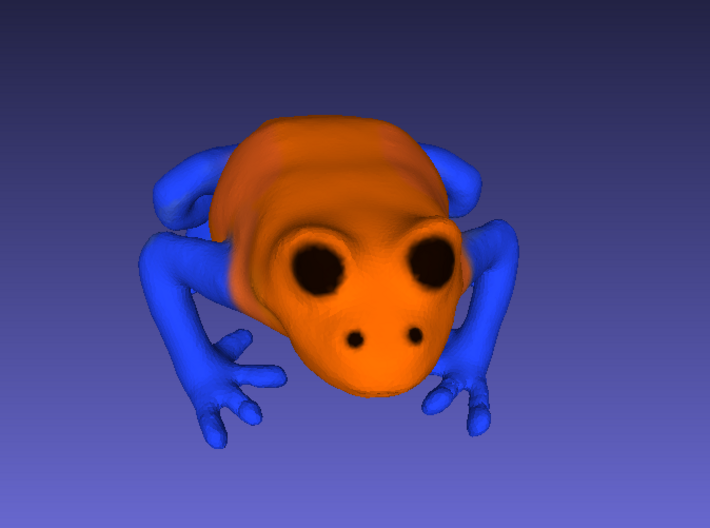 Orange Poison Dart Frog 3d printed