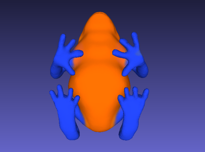 Orange Poison Dart Frog 3d printed 