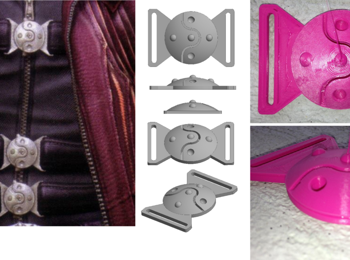 Devil May Cry 4: Dante Belt Buckle 3d printed Reference comparison