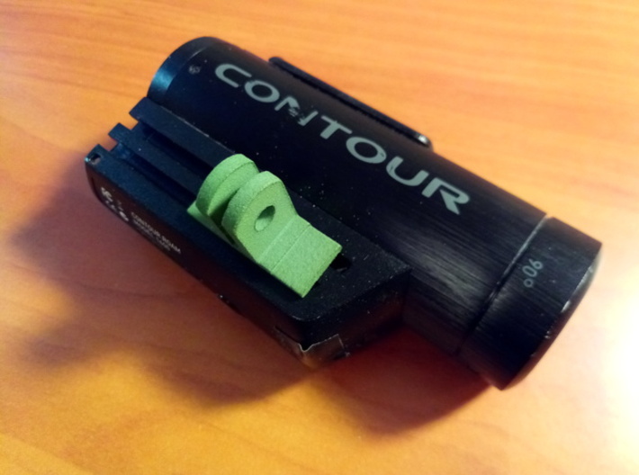 Contour Cam to GoPro Mount Adapter (Side Tilting) 3d printed 