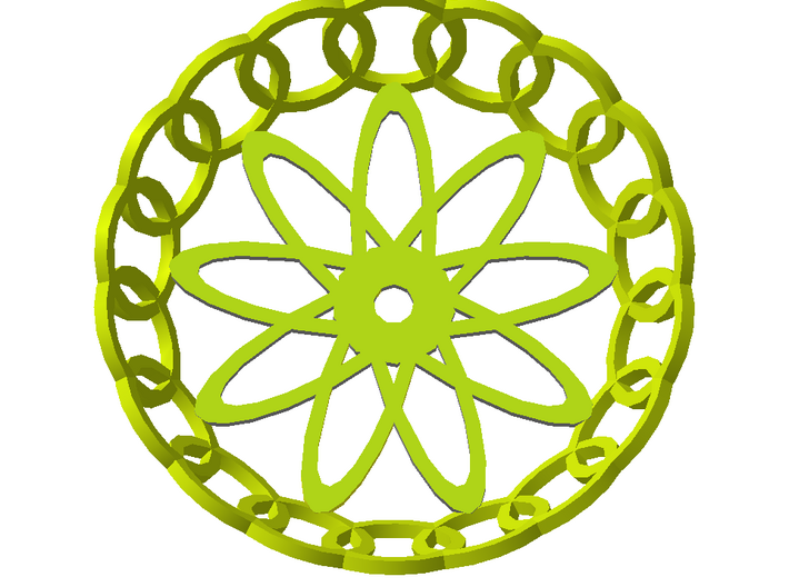 Basket 3d printed Basket pendant