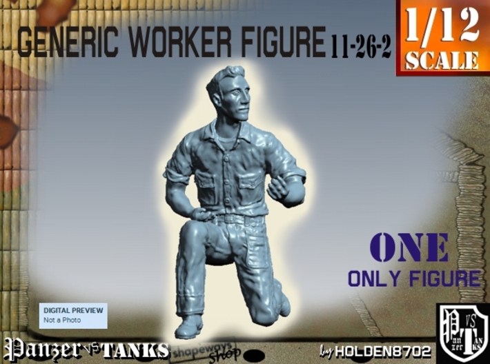 1-12 Generic Worker Figure 11-26-2 3d printed
