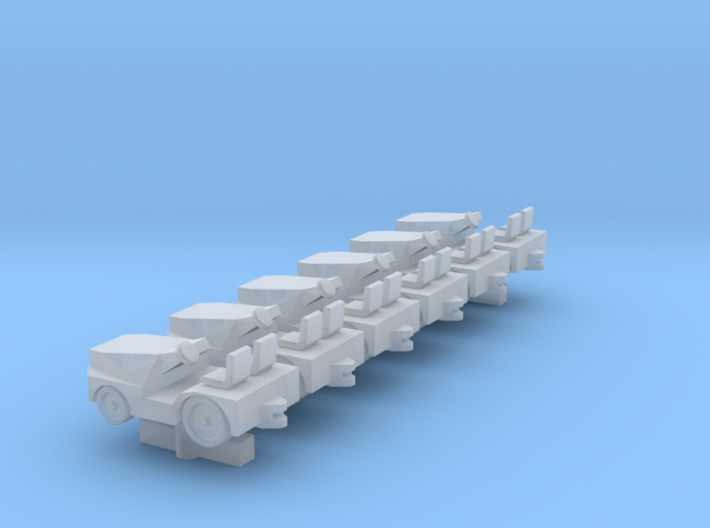GSE 1:400 Baggage Tractor Tugtech M1A 6pc 3d printed