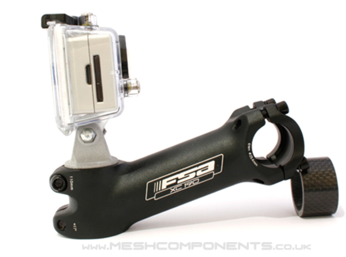 Bicycle Go-Pro Stem Mount 3d printed Mounted On Stem