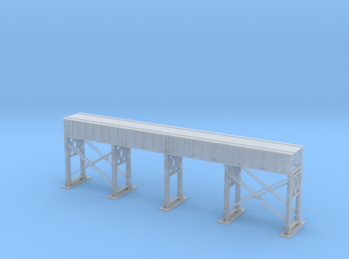 Single Track Steel Bridge Z Scale 3d printed Single Track Bridge Steel Z scale
